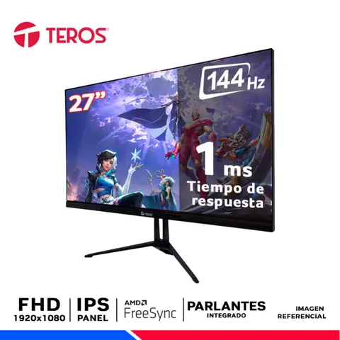 TEROS TE2714S, 27" IPS, FHD, 144Hz, 1ms, Parlantes