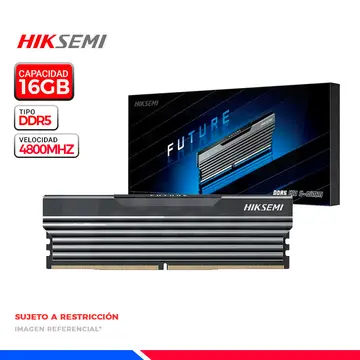 MEM. RAM HIKSEMIN FUTURE BLACK 16GB DDR5 4800MT/s