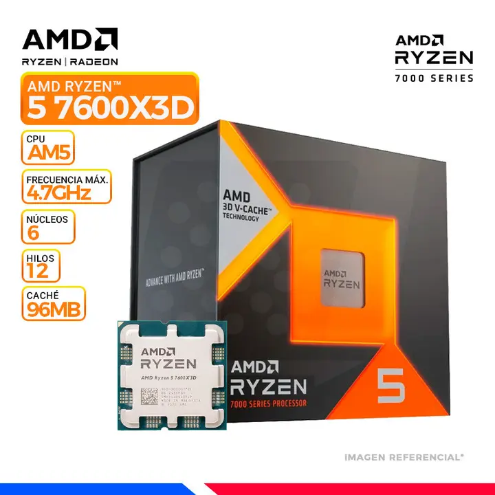 AMD RYZEN 5 7600X3D, AM5