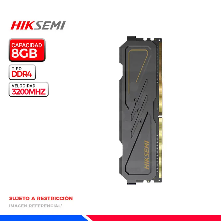 MEM. RAM HIKSEMIN ARMOR 8GB DDR4 3200 MHZ BLACK