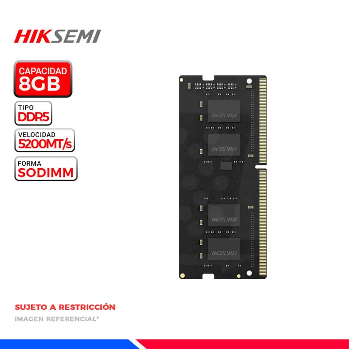 MEM. RAM SODIMM HIKSEMIN HUKER 8GB DDR5 5200MT/s